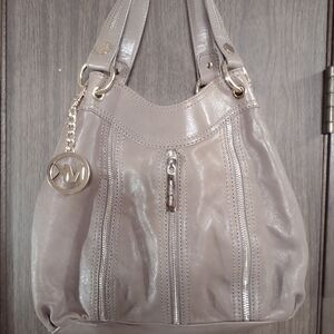Michael Kors Moxley Dune leather shoulder bag